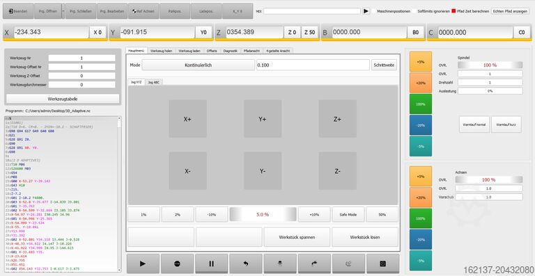 Centru de prelucrare HSC cu 3 până la 5 axe AMT____ HSC 544HP