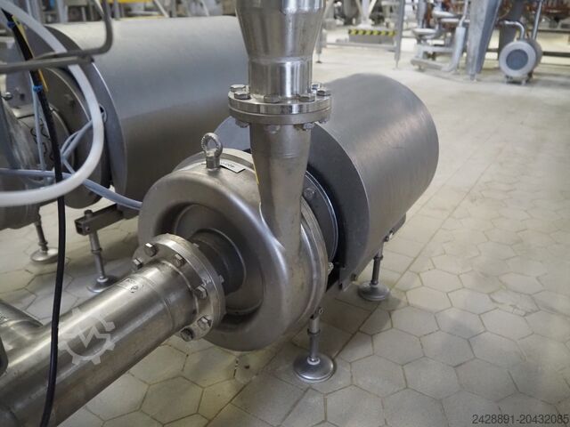 Estación de recepción de leche | colector, bombas Alfa Laval LKH-50, LKH PRIME 40,  LKLA-T NC, Unique