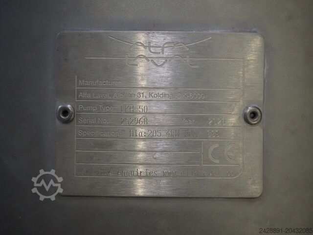 Estación de recepción de leche | colector, bombas Alfa Laval LKH-50, LKH PRIME 40,  LKLA-T NC, Unique