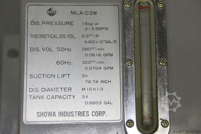 Lubrificação central Showa MLA-03W