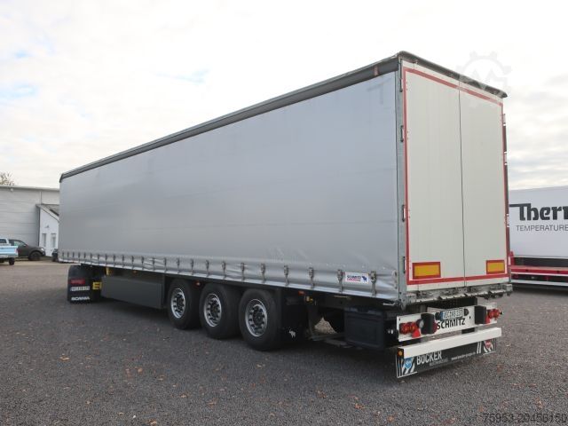 Semirremolque abierto con toldo Schmitz SCS 24 Liftachse P-Kasten Getränkezertifikat