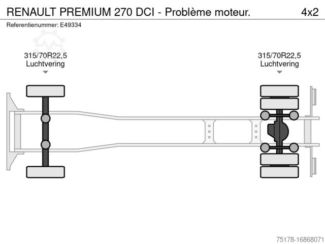 BDF rendszer RENAULT PREMIUM 270 DCI - Problème moteur.