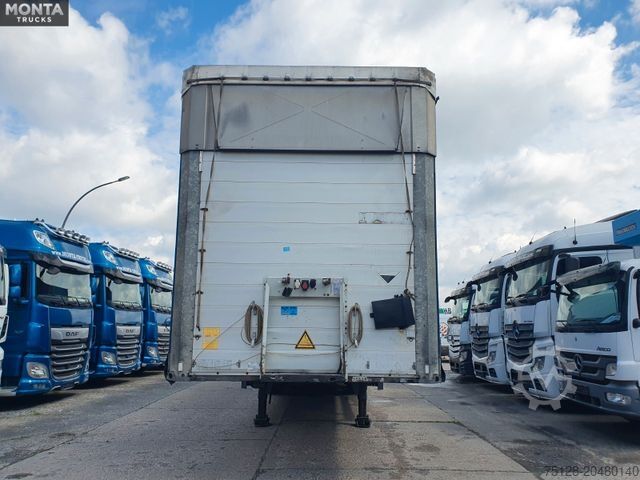 Nyitott ponyvás félpótkocsi SCHMITZ CARGOBULL SCS S3T Varios, Edscha, hydraul. Hubdach, TÜV