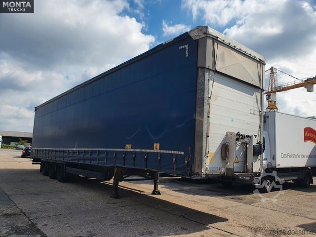 Nyitott ponyvás félpótkocsi SCHMITZ CARGOBULL SCS S3T Varios, Edscha, hydraul. Hubdach, TÜV