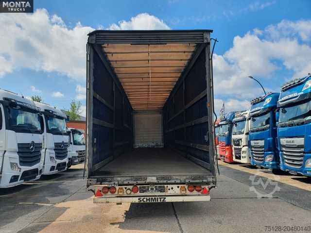 Nyitott ponyvás félpótkocsi SCHMITZ CARGOBULL SCS S3T Varios, Edscha, hydraul. Hubdach, TÜV
