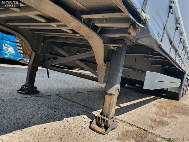 Nyitott ponyvás félpótkocsi SCHMITZ CARGOBULL SCS S3T Varios, Edscha, hydraul. Hubdach, TÜV
