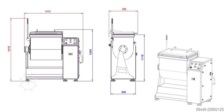 Paddelblander 200 L, type Barmix 200 D Barsso Peddelmenger 200 L., Type Barmix 200 D