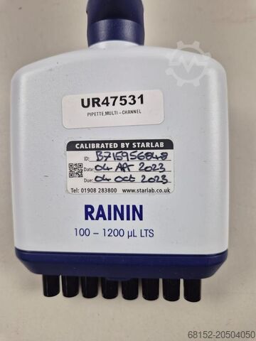 Rainin LTS E4XLS, 5-50µL Multichannel Pipette 8 Rainin LTS E4XLS, 5-50µL