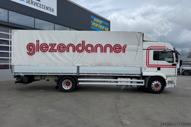 Camion cu platformă și prelată MAN TGM 15.340 4x2