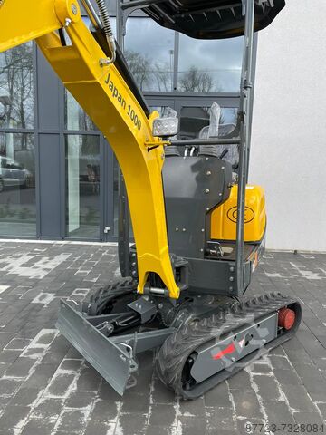 Minigraafmachine Minigraver `Gunter Grossmann Japan 1000 3 cilinder Kubota