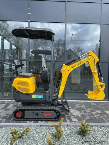 Minigraafmachine Minigraver `Gunter Grossmann Japan 1000 3 cilinder Kubota