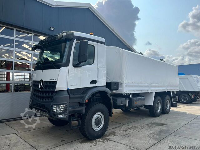 Bâche Mercedes-Benz Arocs 3340 A 6x6 Cargo Truck