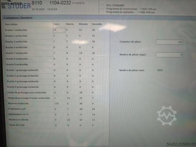 Retificadora interna CNC STUDER S110