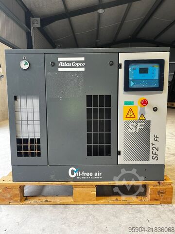 Oliefri skruekompressor Atlas Copco Compressor SF2+FF