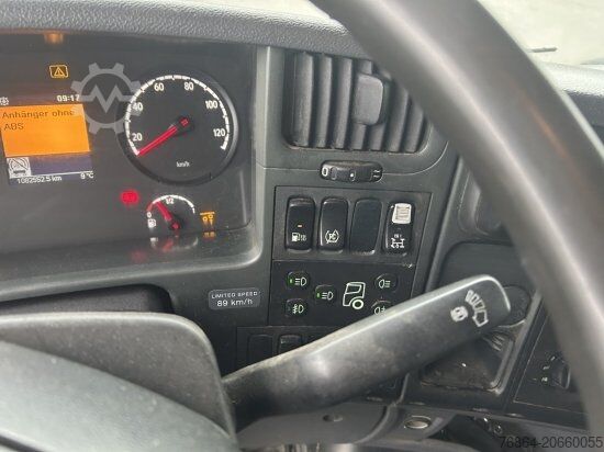 Kiepwagen SCANIA R440 6X2 ABROLLER, SCHALTER ,RETARDER, E5, LENK,LIFT HYVA LIFT, OHNE AUFBAU