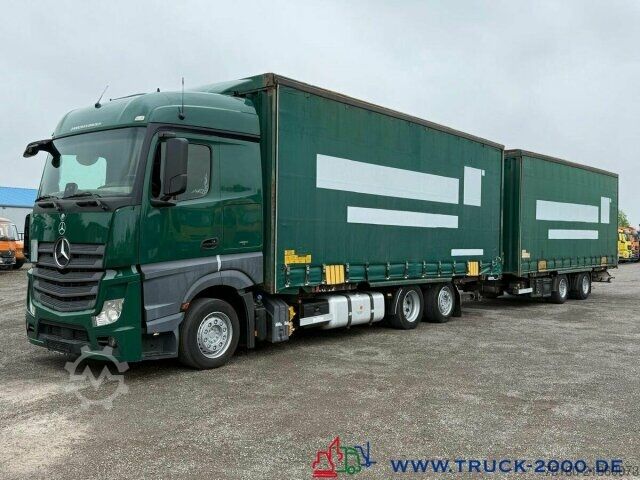 Ladbil med presenning Mercedes-Benz Actros 2536 6x2 58m³ Mega Wechselbrücke Retarder