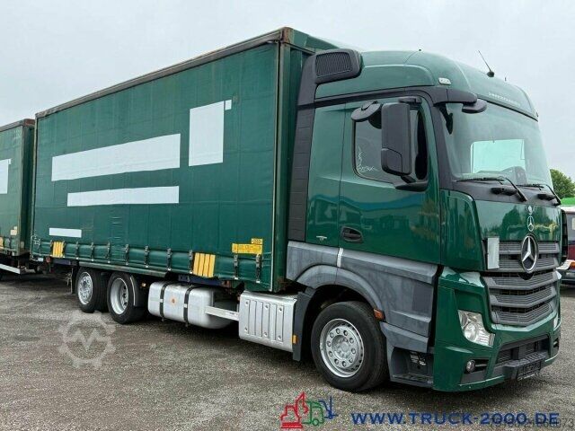 Ladbil med presenning Mercedes-Benz Actros 2536 6x2 58m³ Mega Wechselbrücke Retarder