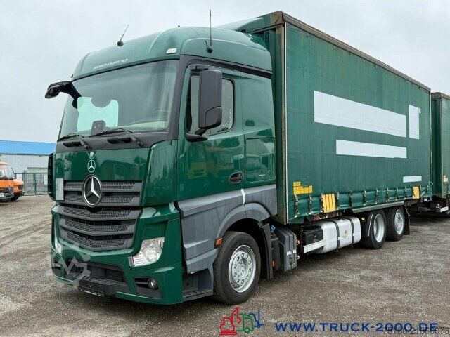 Ladbil med presenning Mercedes-Benz Actros 2536 6x2 58m³ Mega Wechselbrücke Retarder