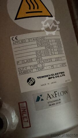 Pompa z silnikiem w rurze szczelinowej Teikoku BA61-116J4BL-050611V-F