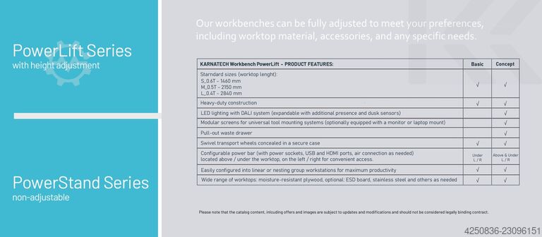 Banco de trabajo KARNATECH PowerLift