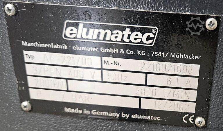 2002 Elumatec AF 221 Elumatec AF 221