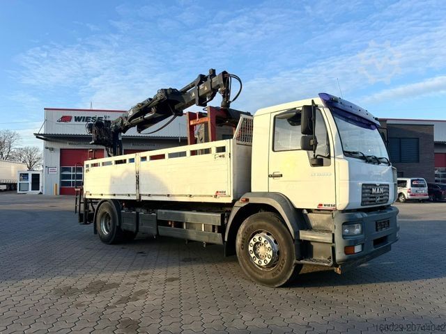 Vrachtauto met open laadbak MAN LE 18.280 Pritsche mit HIAB 133 K PRO/HIPRO Kran