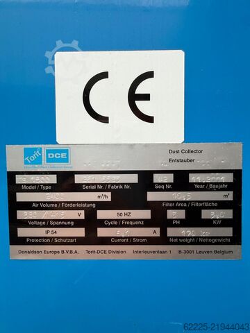 Stofafzuiging, afzuigsysteem, Donaldson filter Donaldson Torit VS1500 Vibra-Shake