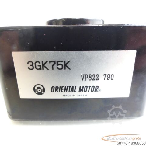 Oosterse motor Oriental Motor 3GK75K Reduzier-Getriebe-Kopf VP822 790 - ! -