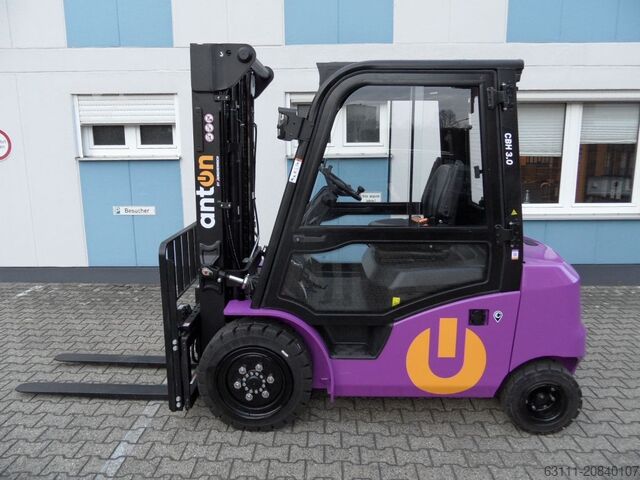 Electric 4-wheel forklift Jungheinrich anton CBH 3.0 - Triplex - Kabine - NEU!