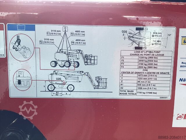 Gelenkteleskopbühne Manitou 160 ATJ+ CR 4 WS K19 ST5 S1