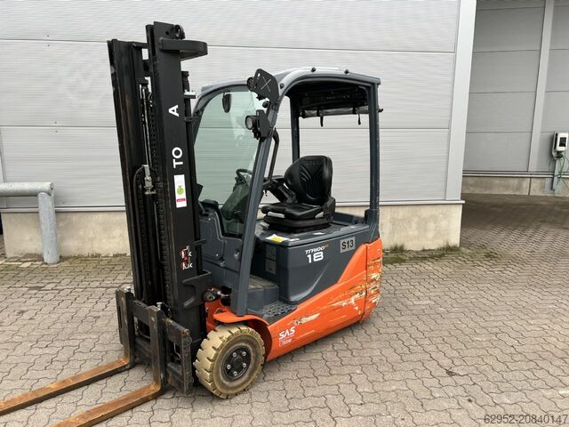 Elektrische vorkheftruck 3 wielen Toyota 8 FBE 18 T