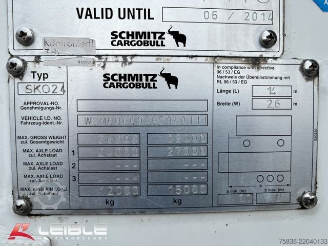 Kylsläpvagn SCHMITZ CARGOBULL SKO 24*Carrier Vector1850*Doppelstock*Trennwand*