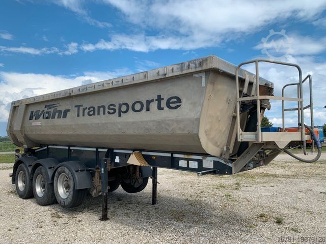 Damperli yarı römork SCHWARZMÜLLER Alu-Mulde_ Stahl-Boden_ 24m³_ BPW_ Trommelbremse