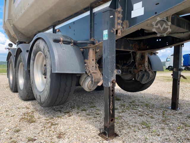 Damperli yarı römork SCHWARZMÜLLER Alu-Mulde_ Stahl-Boden_ 24m³_ BPW_ Trommelbremse