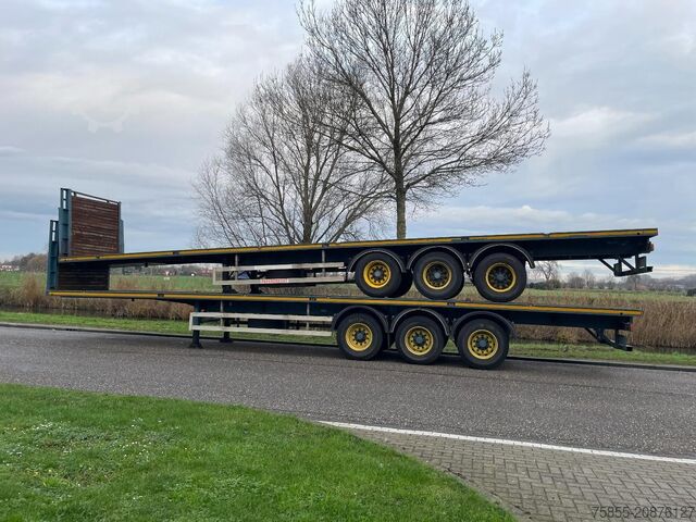 Plattformanhänger Haan OPL 45 Heavy Duty / Rungen-Potholes /BPW / 2x L...