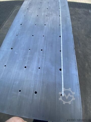 Opspanplaat, opspantafel, bewerkte stalen machinetafel, zware richtplaat of lasplaat EIGENBAU 2150 x 1040