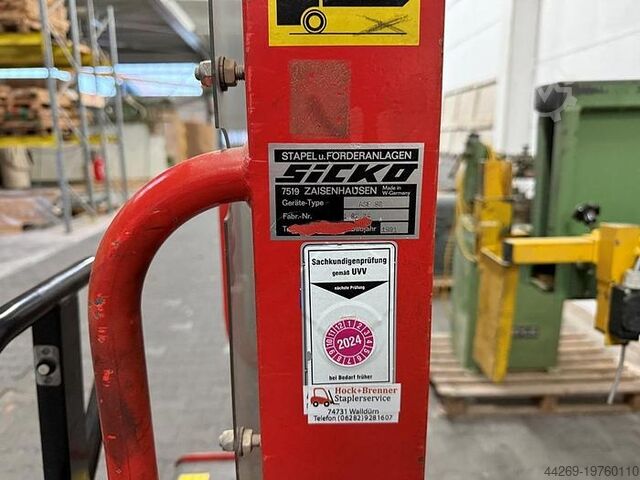 Universele stapelaar Sicko ASF met hoogheffende truck Sicko ASF