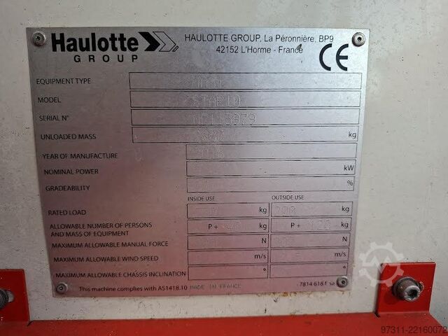 Plate-forme de levage Haulotte STAR 10