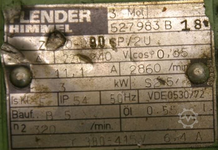 Motor 0,16/3 kW 7,1/320 rpm Flender ZF20-090SP/2U
