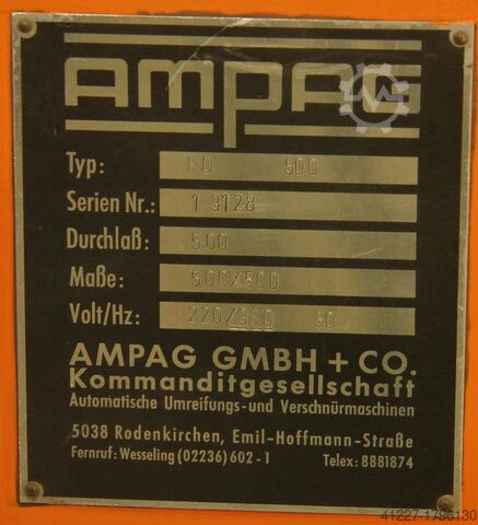 Automatische Straps machine AMPAC RO 500