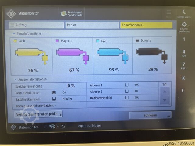 Digitalni Canon imagePRESS V1000 incl. Sensing Unit, Fiery D3000, Booklet fin.