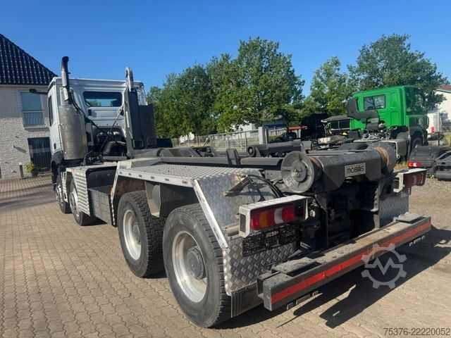 Kampós konténerszállító teherautó MERCEDES-BENZ AROCS 8x4/4 MOBAS Abrollkipper RETARDER