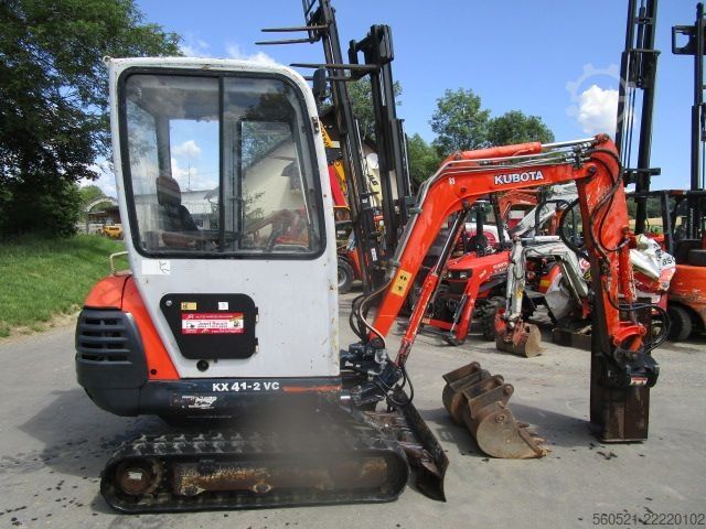 Minigrävare Kubota KX41-2VC (1,8 Ton.) mit POWERTILT + Schnellwechsle