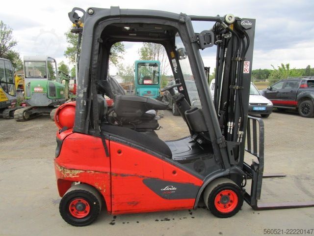 LPG'li forkliftler Linde H14T-01 Triplex-FH 4,60m + Seitenschieber