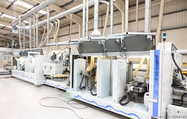 FORMAAT EN RANDAFWERKING STRASS SOFTFORM HOMAG + MAHROS KFL 620 SOFTFORMING + Brush AUTOMATION