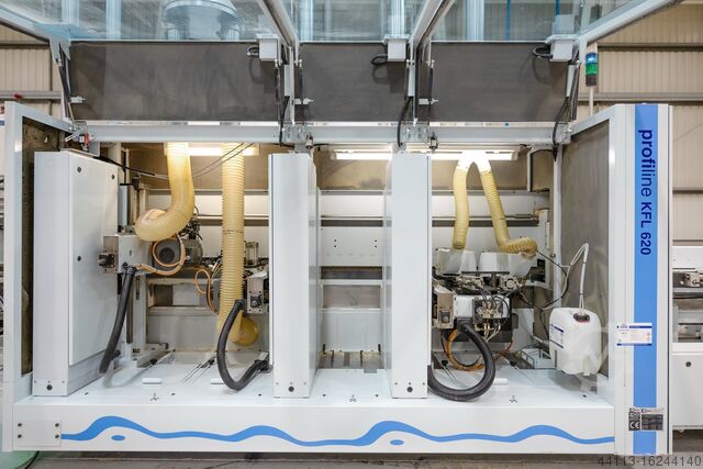 FORMAAT EN RANDAFWERKING STRASS SOFTFORM HOMAG + MAHROS KFL 620 SOFTFORMING + Brush AUTOMATION