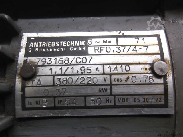 Tandwielmotor 0,37 kW 94 tpm Bauknecht 52307 04 111