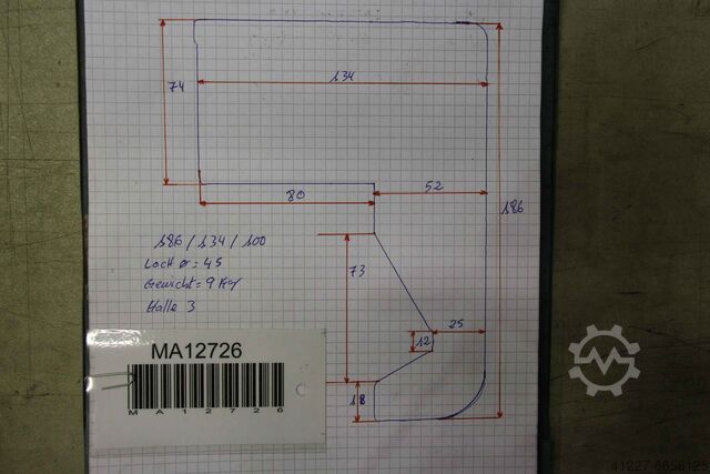 Draaibanken stoppen unbekannt 134/100/H186 mm