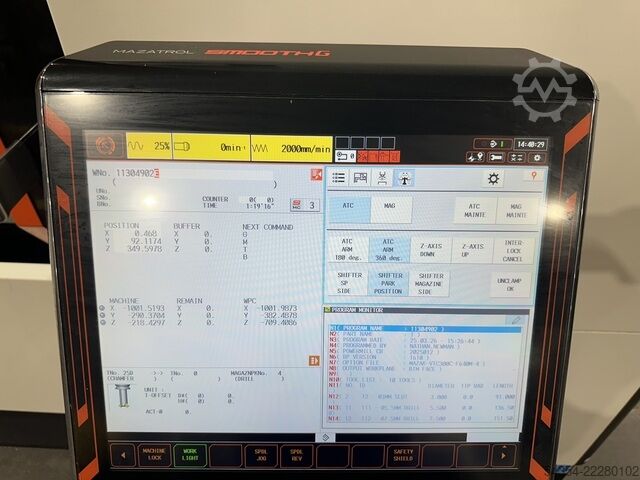 CNC-Bearbeitungszentrum vertikal Mazak VTC 820/20