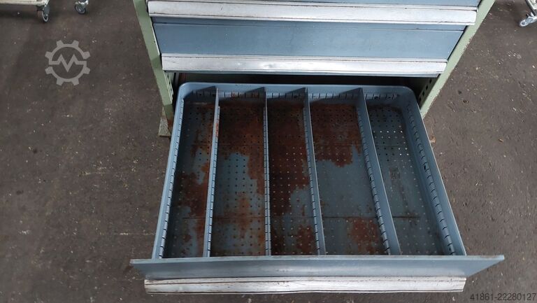 Schubladenschrank mit 6 Auszüge BOTT Rollengelagerter Schubladenschrank